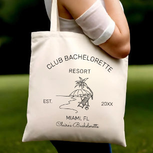 Bolso De Tela Los favores de la fiesta de soltera del club Bach