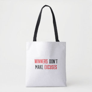 Bolso De Tela Los ganadores no hacen excusas