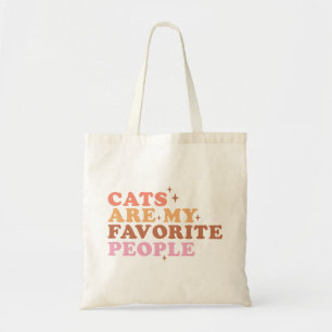 Bolso De Tela Los gatos son mi gente favorita