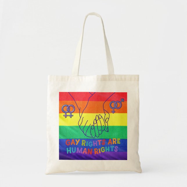 Bolso De Tela Los gays tienen derechos (Frente)