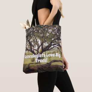 Bolso De Tela Los genealogistas aman los árboles grandes
