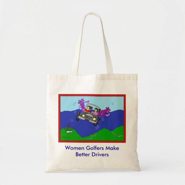 Bolso De Tela Los golfistas de las mujeres hacen mejores (Frente)