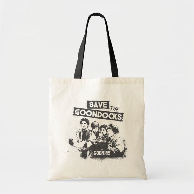 Bolso De Tela Los Goonies "Salven Los Docks Goon" (Frente)