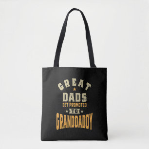 Bolso De Tela Los Hombres Grandes Se Promocionan Al Abuelo