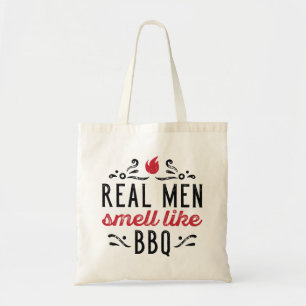 Bolso De Tela Los hombres reales huelen como barbacoas