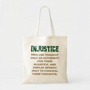 Bolso De Tela Los hombres usan el pensamiento solamente como aut