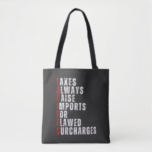 Bolso De Tela Los impuestos siempre aumentan las importaciones d