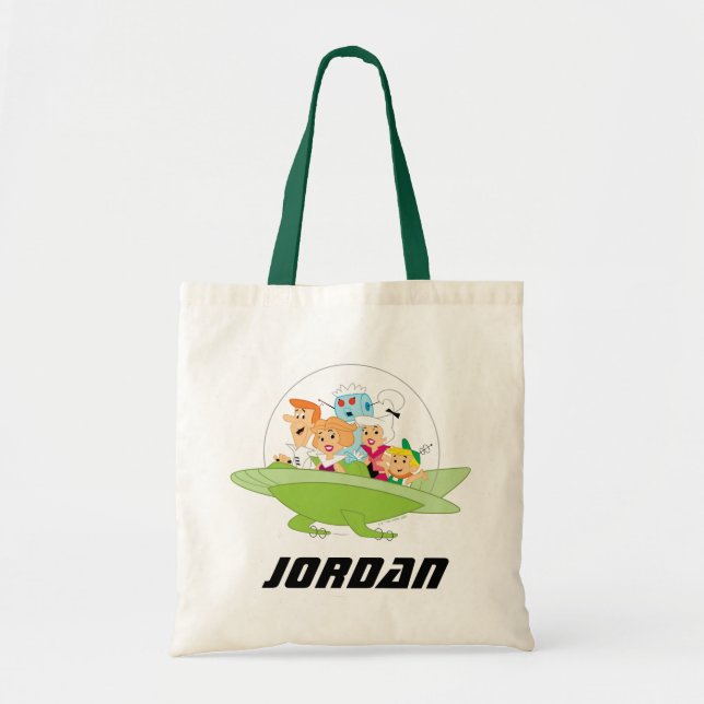 Bolso De Tela Los Jetsons | Familia | Añadir su nombre (Frente)