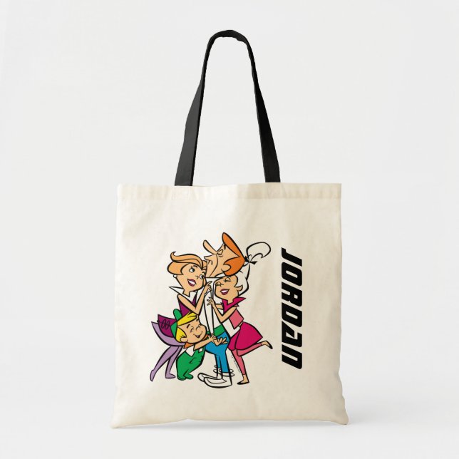 Bolso De Tela Los Jetsons | Familia | Añadir su nombre (Frente)