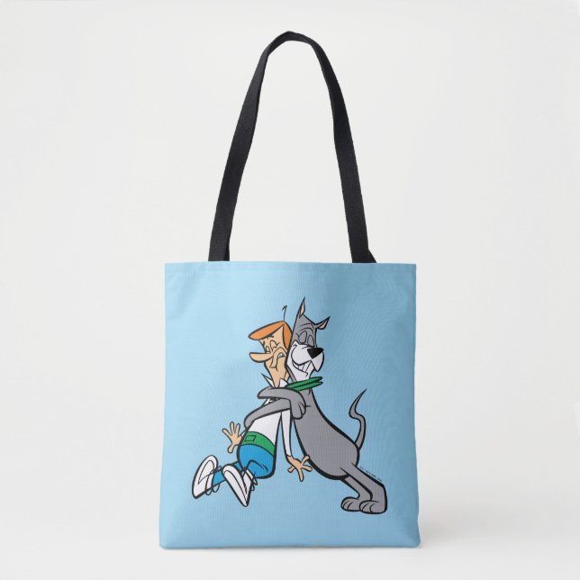 Bolso De Tela Los Jetsons | George y Astro Hug (Anverso)