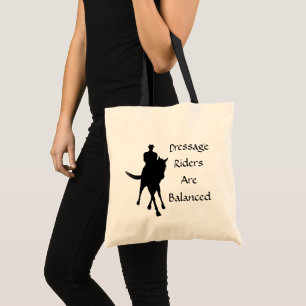 Bolso De Tela Los Jinetes de Dressage Están Equilibrados