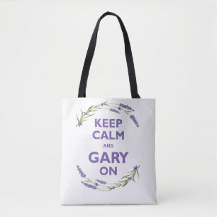 Bolso De Tela Los jóvenes que viven "guardan calma y Gary en" e