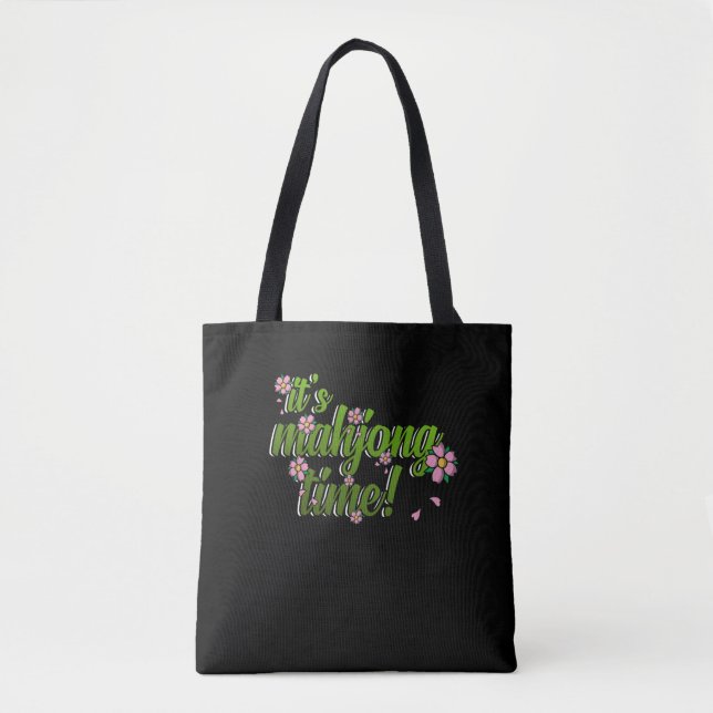 Bolso De Tela Los juegos de Mahjong Time (Anverso)