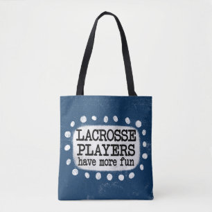 Bolso De Tela Los Jugadores De Lacrosse Tienen Más Divertido Con