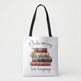 Bolso De Tela Los libros son mi lenguaje de amor