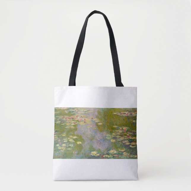 Bolso De Tela Los lirios de agua de Claude Monet (Anverso)