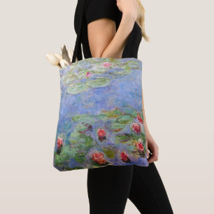 Bolso De Tela Los lirios de agua de Claude Monet