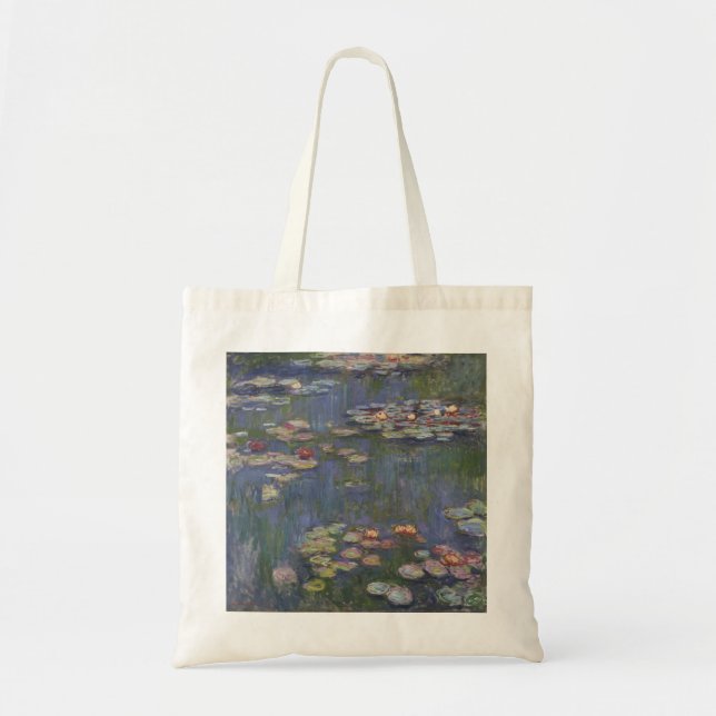 Bolso De Tela Los lirios de agua de Claude Monet (Frente)