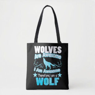 Bolso De Tela Los lobos son increíbles, soy increíble, lobo dive
