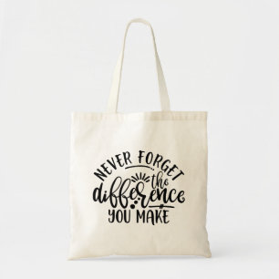 Bolso De Tela Los maestros diseñan nunca olvidan la diferencia