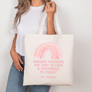 Bolso De Tela Los maestros increíbles son fáciles de amar Arcoír