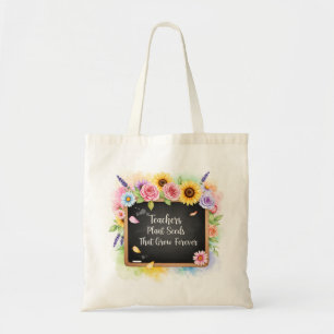 Bolso De Tela Los maestros plantan semillas que crecen para siem