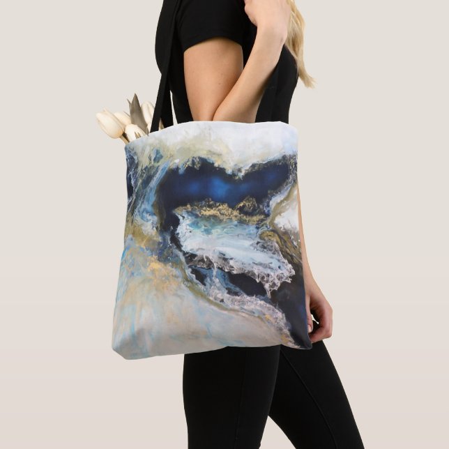 Bolso De Tela Los Mares (Detalle)