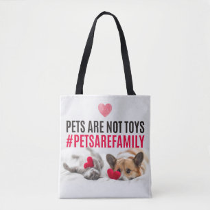 Bolso De Tela Los mascotas no son juguetes