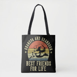 Bolso De Tela Los mejores amigos del abuelo por vida divertidos