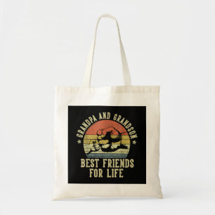 Bolso De Tela Los mejores amigos del abuelo por vida divertidos