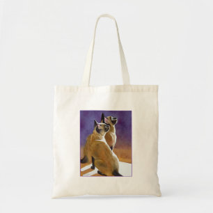 Bolso De Tela Los mejores amigos, gatos siameses