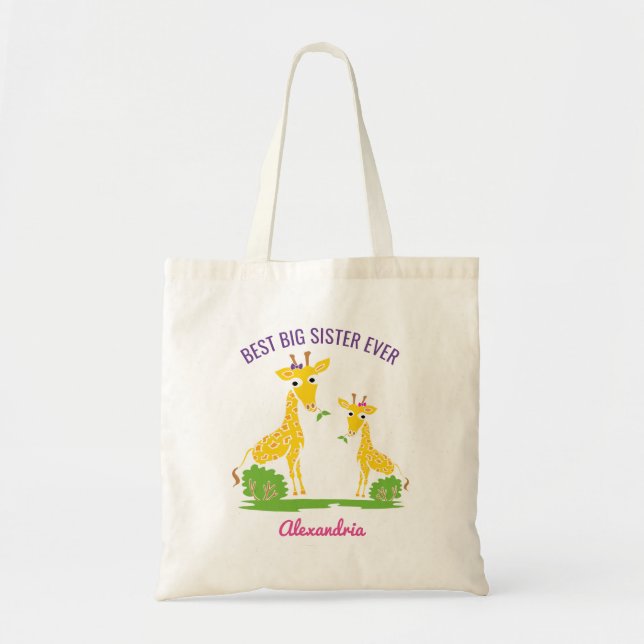 Bolso De Tela Los mejores chicas de la hermana grande de la (Frente)