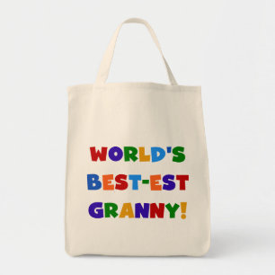 Bolso De Tela Los mejores colores brillantes de la abuela del mu