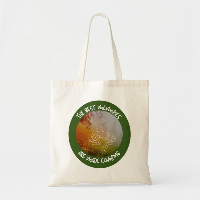 Bolso De Tela Los mejores recuerdos están hechos acampando Tote  (Frente)