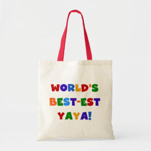 Bolso De Tela Los mejores regalos de Yaya del mundo en colores v