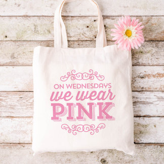 Bolso De Tela Los Miércoles Usamos Rosa
