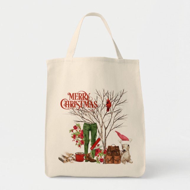 Bolso De Tela Los Navidades de Hiker tote Bag con mochila (Frente)