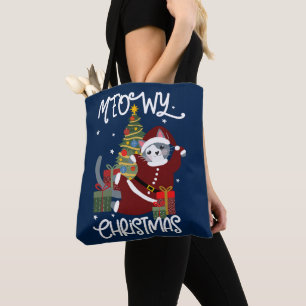 Bolso De Tela Los Navidades Meowy se burlan del amante del gato
