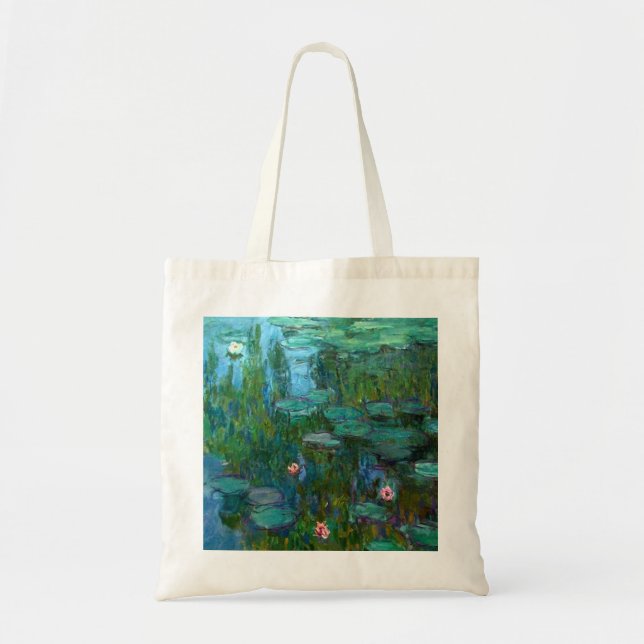 Bolso De Tela Los ninféas de Claude Monet (Frente)