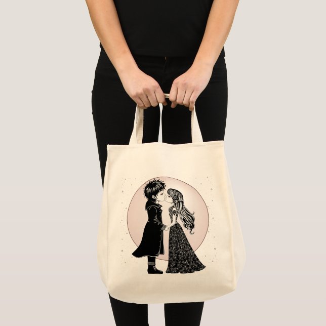 Bolso De Tela Los niños góticos y góticos besan a El día de San  (Anverso (producto))