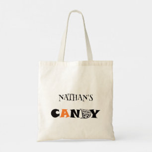 Bolso De Tela Los niños personalizan la trucha de Halloween o tr