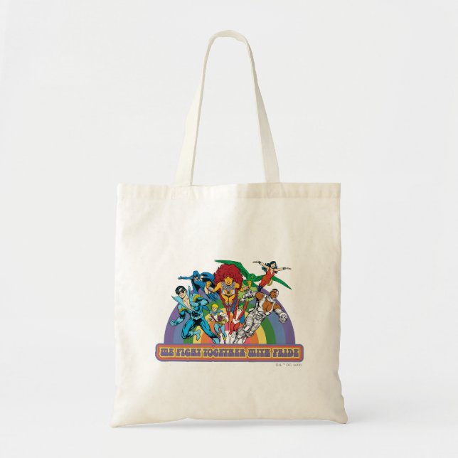 Bolso De Tela Los nuevos titanes adolescentes - Luchamos junto c (Frente)