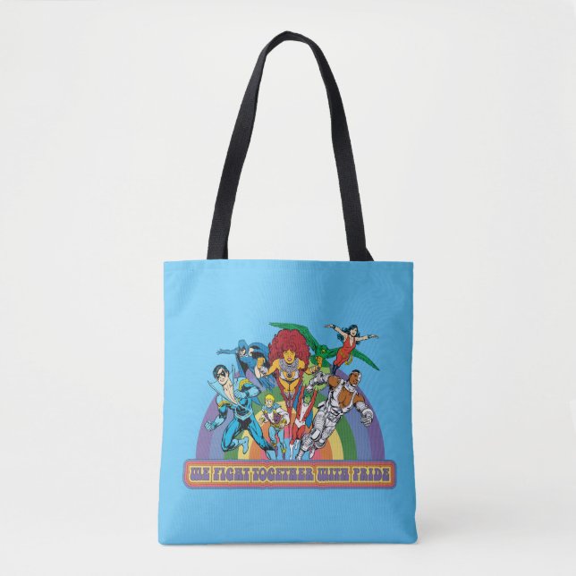 Bolso De Tela Los nuevos titanes adolescentes - Luchamos junto c (Anverso)