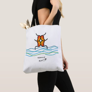 Bolso De Tela los océanos de muackS!!! - Tote Soul