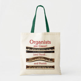 Bolso De Tela Los organistas son gran tote del presupuesto