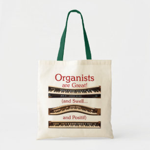 Bolso De Tela Los organistas son gran tote del presupuesto