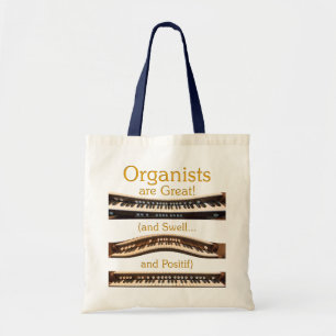 Bolso De Tela Los organistas son gran tote del presupuesto en