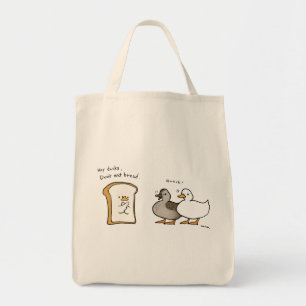 Bolso De Tela los patos no comen pan