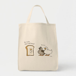 Bolso De Tela los patos no comen pan