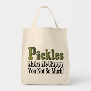 Bolso De Tela Los pepinillos me hacen feliz